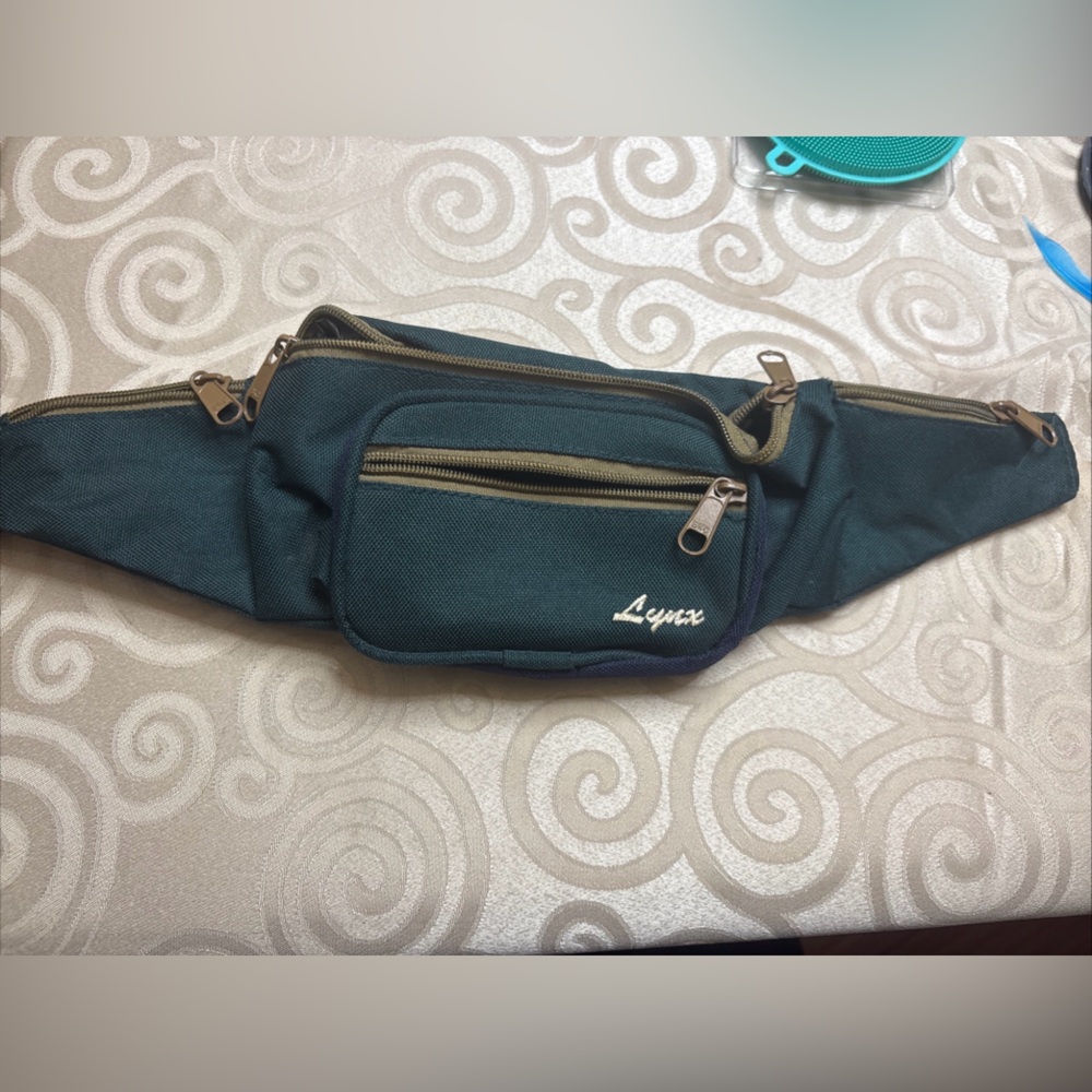 Lynx vintage  Green Waist Bag bum bag
